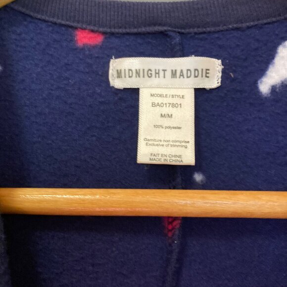 Midnight Maddie Fleece Fuzzy Onesie (Medium) - Picture 7 of 14